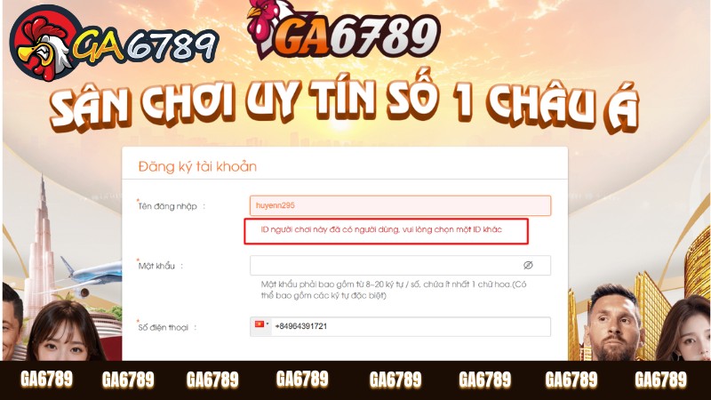 Đăng Ký Ga6789 Bị Lỗi - Nguyên Nhân Và Cách Khắc Phục