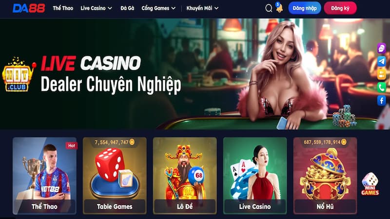 Casino Da88 – Điểm Đặc Trưng Và 3 Bước Tham Gia Cơ Bản Casino Da88 – Điểm Đặc Trưng Và 3 Bước Tham Gia Cơ Bản